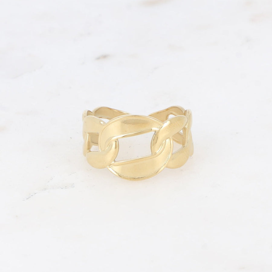 The Chunky Chain Ring Tarnish Free Gold
