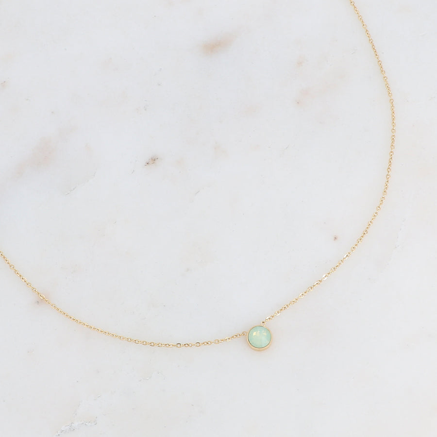 THE WILLOW GREEN OPAL NECKLACE