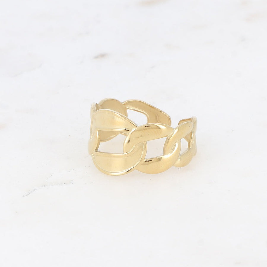 The Chunky Chain Ring Tarnish Free Gold