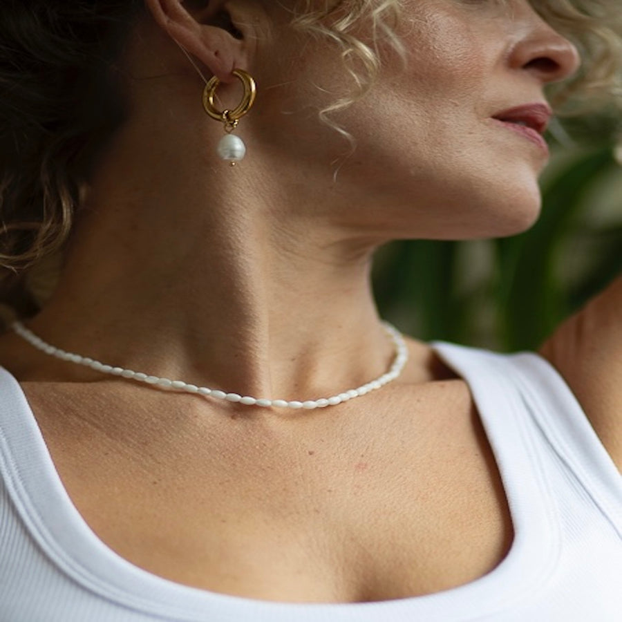 Seline Fresh Water Pearl Necklace Adjustable Length