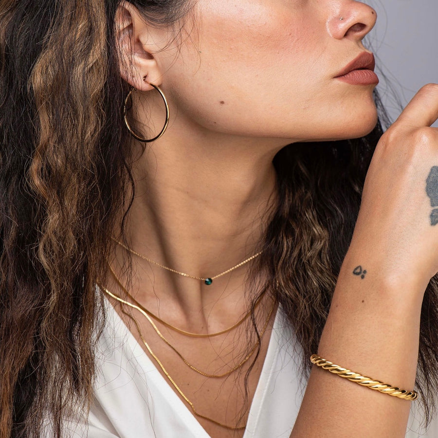 MIA HOOPS CLASSIC LIGHTWEIGHT & TARNISH FREE GOLD