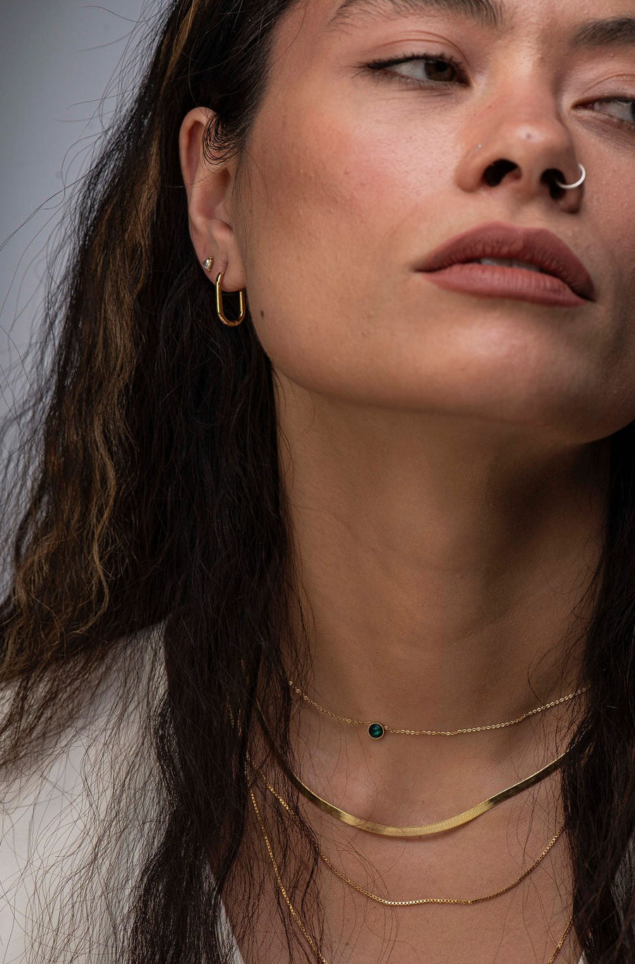 MINI OVAL HOOPS, TARNISH FREE 18K GOLD PLATING