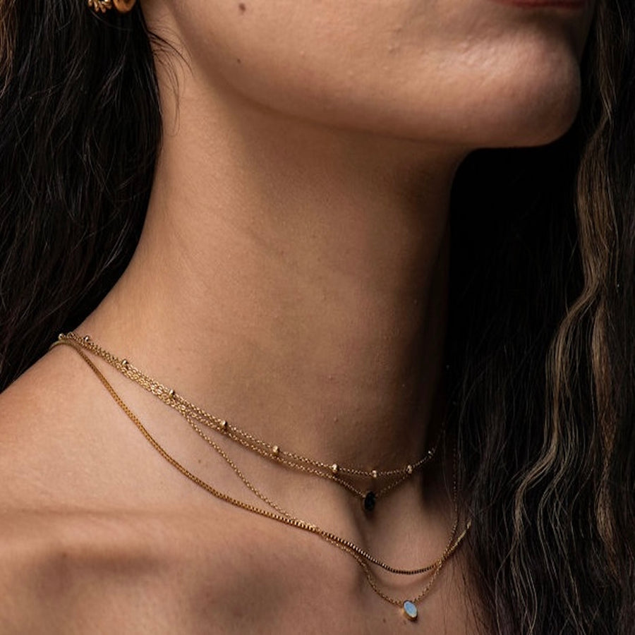 THE WILLOW BLUE OPAL NECKLACE