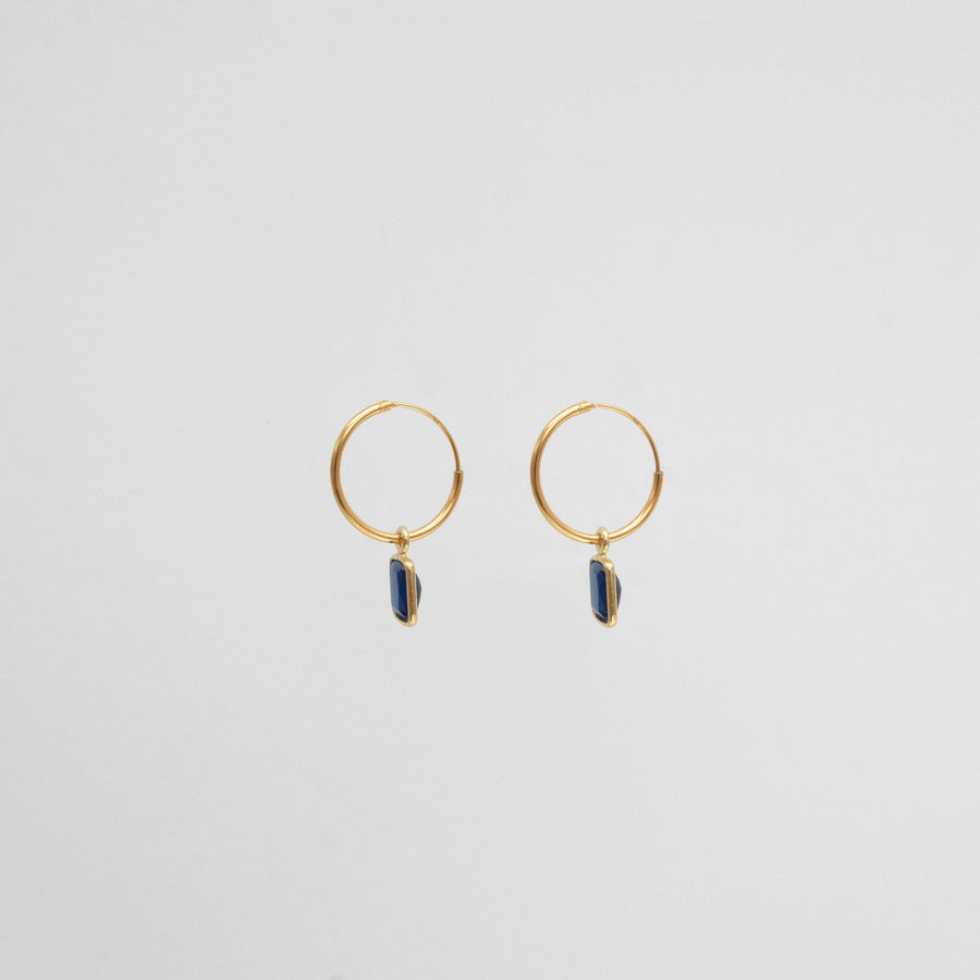BLUE AGATE BAUGEETE HOOP