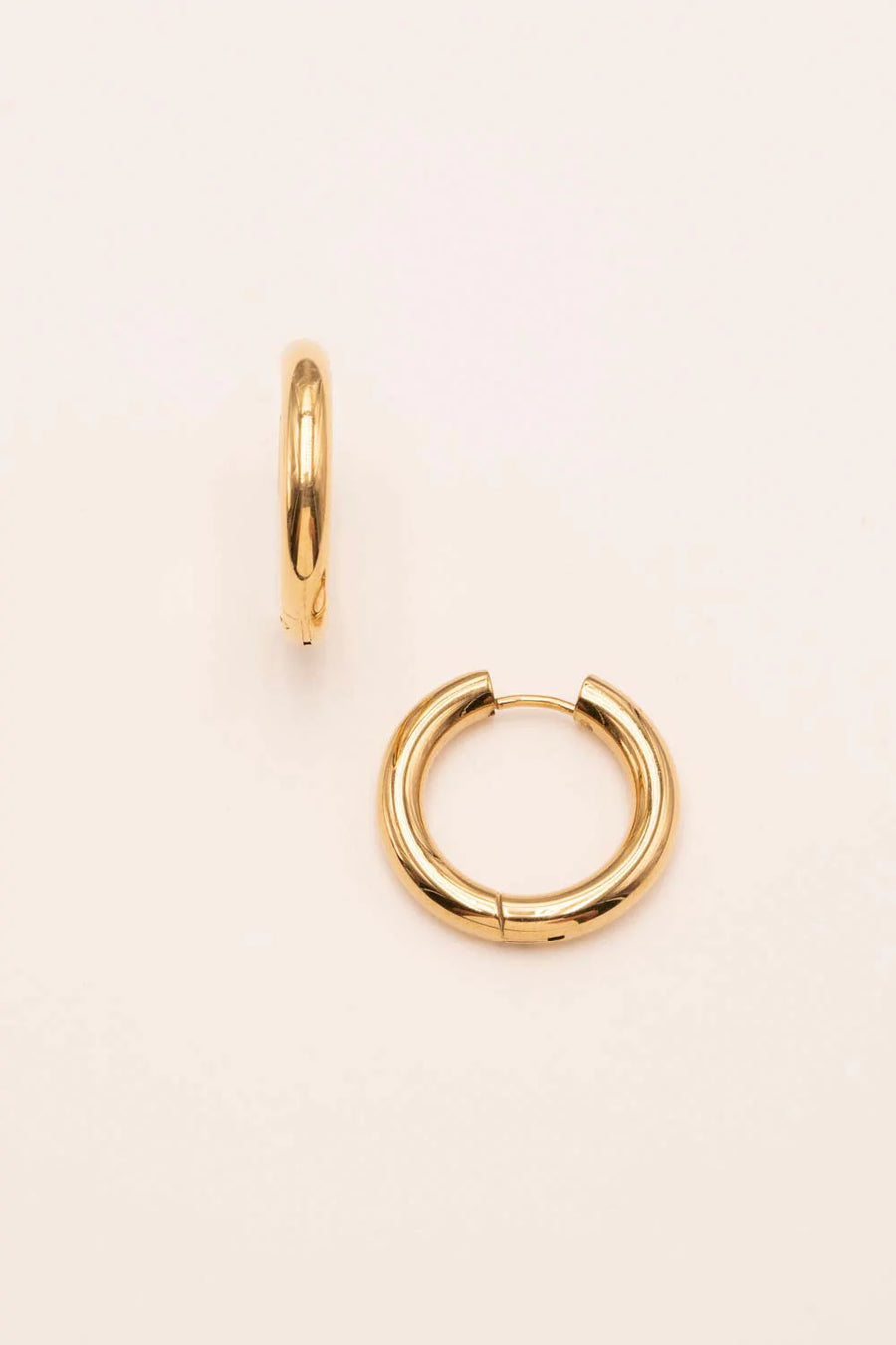 THE CLASSIC HOOP WATERPROOF GOLD CHUNKY HOOPS
